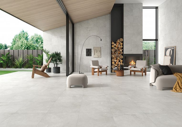 Плитка керамогранит Geotiles Ground Perla 120x120 Matt (1,44 кв.м.) под бетон
