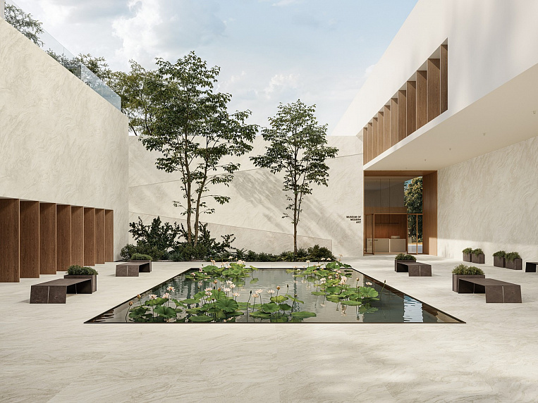 Плитка керамогранит Marvel T Halo Sand 120x278 Matt   ( 3,336 кв.м.) под травертин