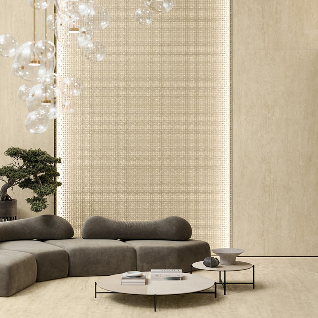 Плитка керамогранит Marvel T Navona Sand Line 120x278 Matt( 3,336 кв.м.) под травертин