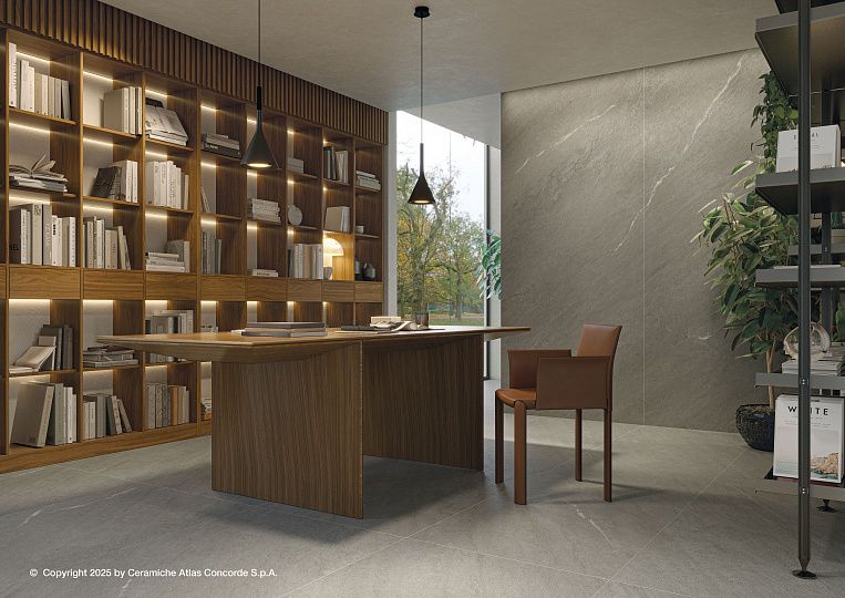 Плитка керамогранит Forte Dei Marmi Rock Venaria Grey 60x120 Рет (1,44 кв.м.) под камень
